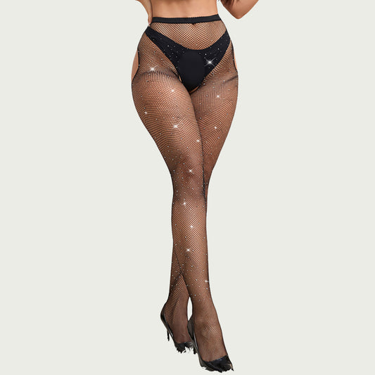 Collants ouverts résille à strass OhYeah