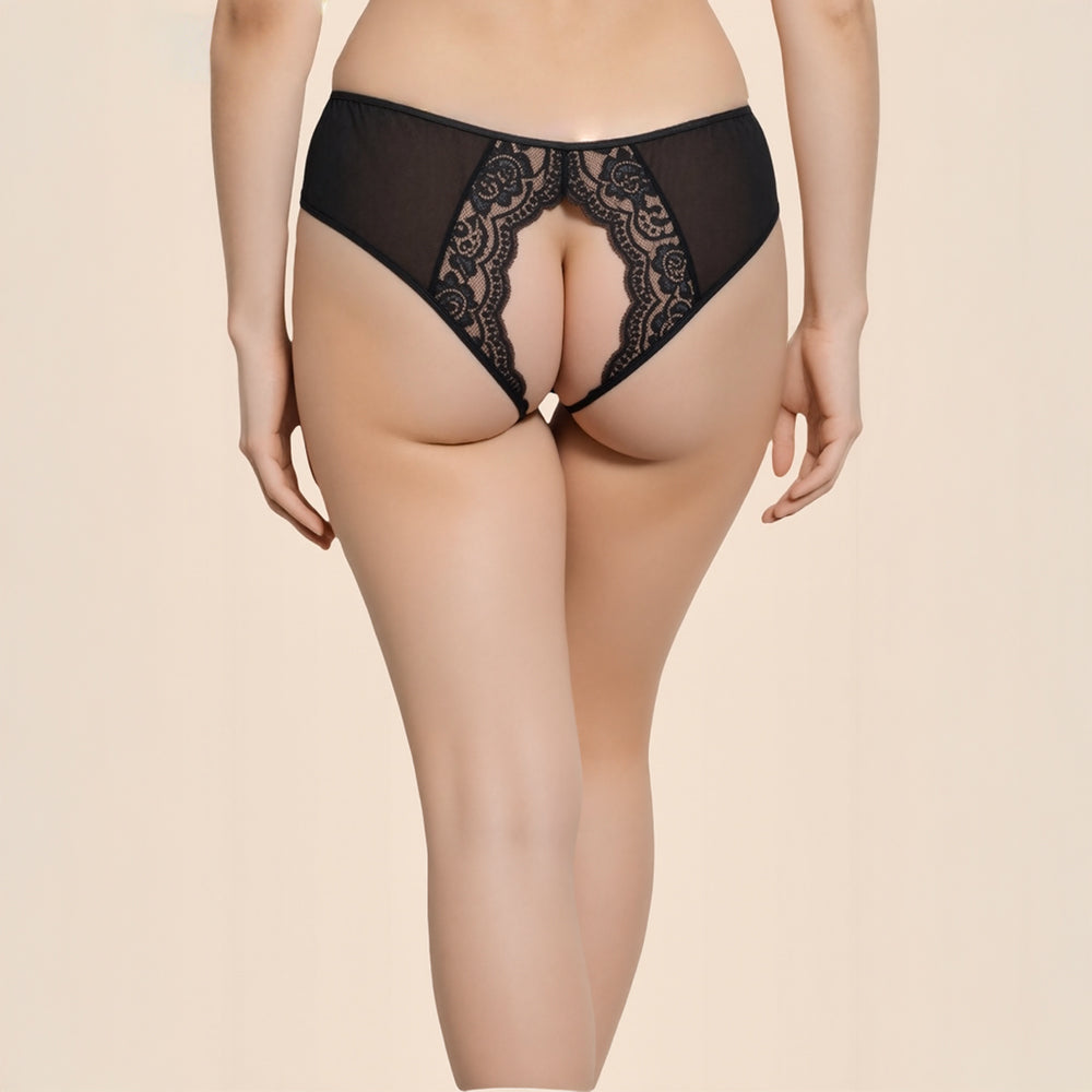 Culotte ouverte dentelle Marguerite Passage du désir lingerie