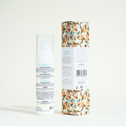 Huile de massage comestible et chauffante Exsens - Piña colada