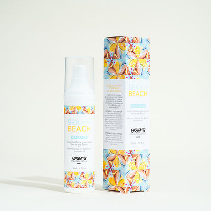 Huile de massage comestible et chauffante Exsens - Sex on the beach
