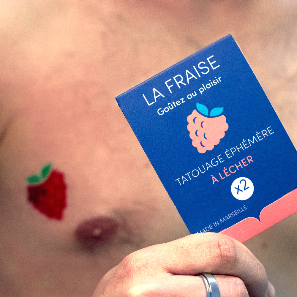 Tatouages à lécher La Fraise