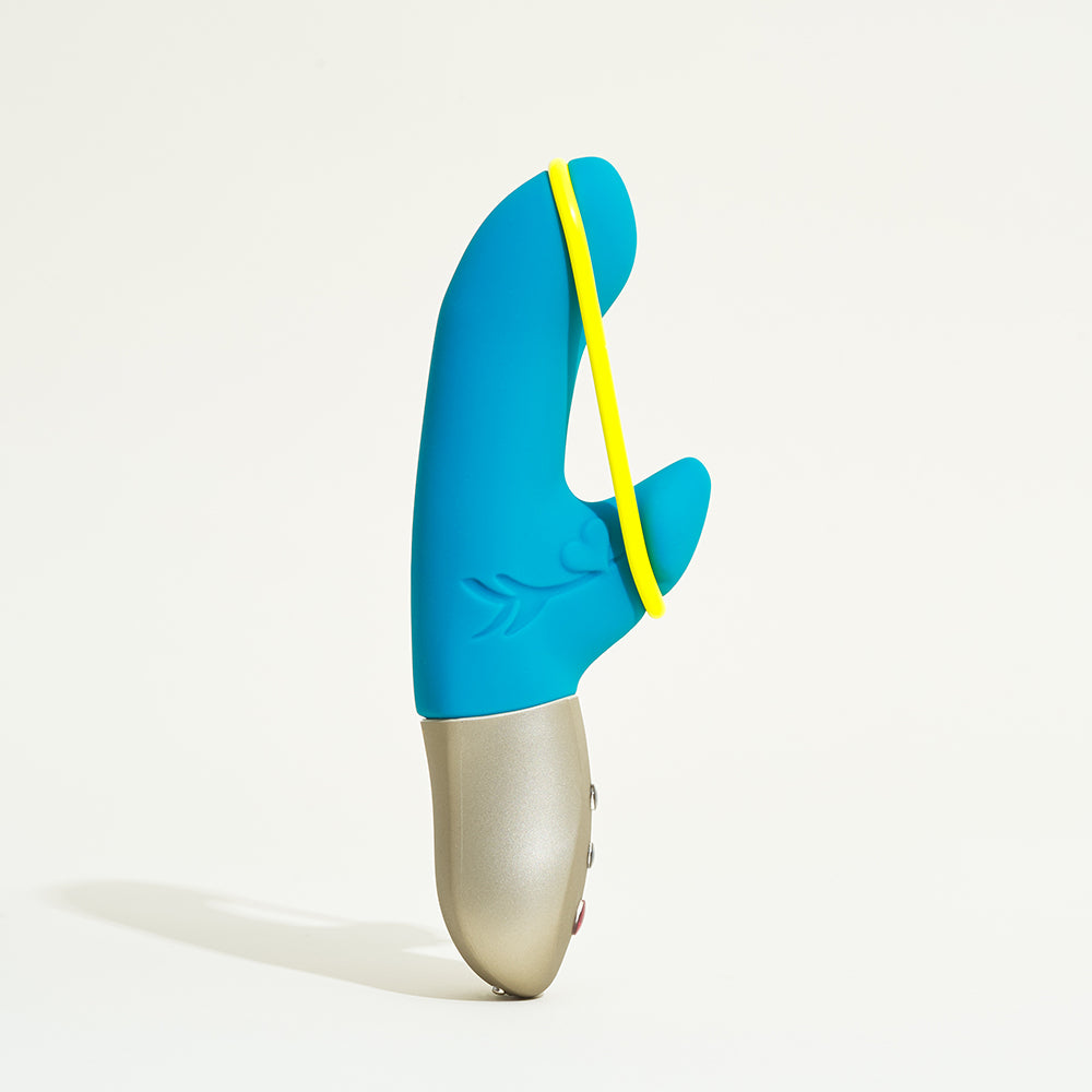 Vibro avec élastique stimulant Amorino - Bleu