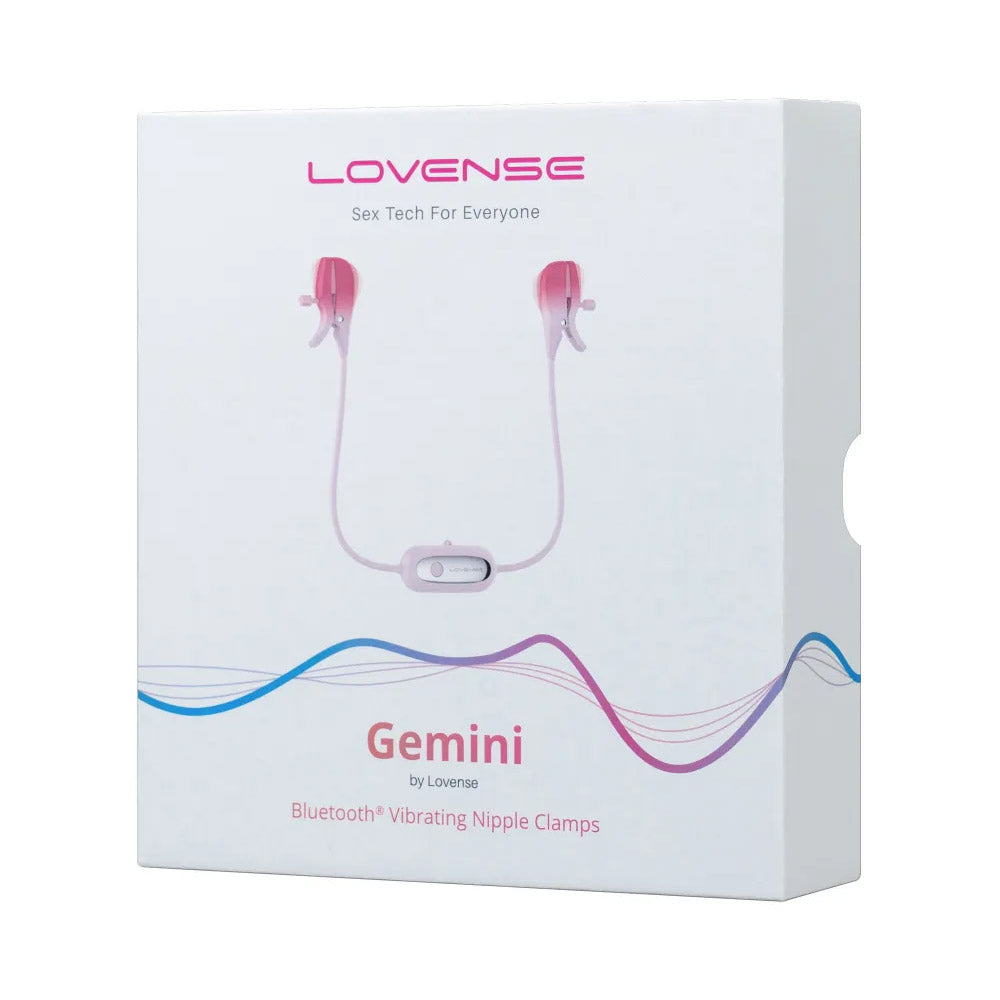 Pinces à seins vibrantes connectées Gemini de Lovense