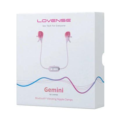 Pinces à seins vibrantes connectées Gemini de Lovense