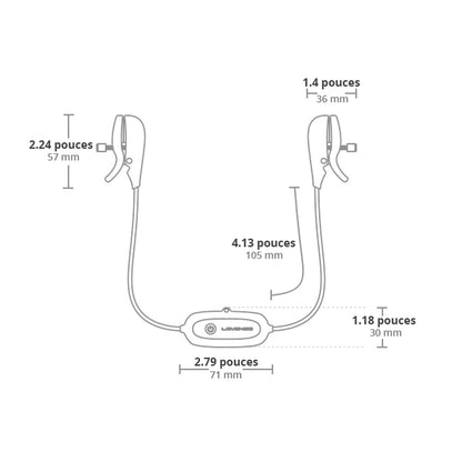Pinces à seins vibrantes connectées Gemini de Lovense