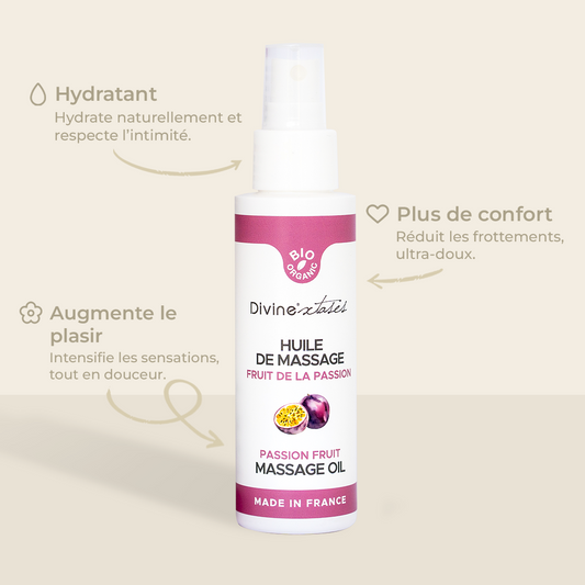 Huile de massage gourmande