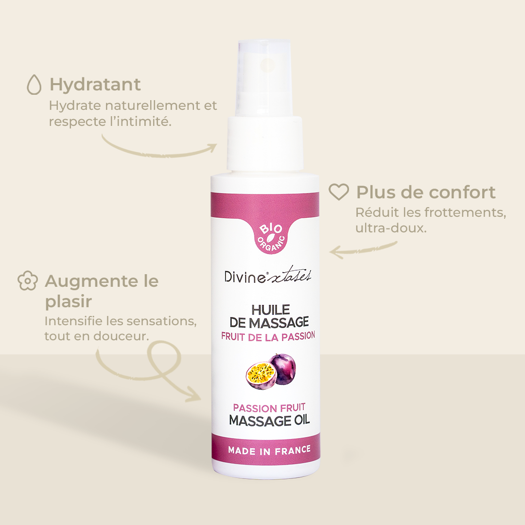 Huile de massage gourmande