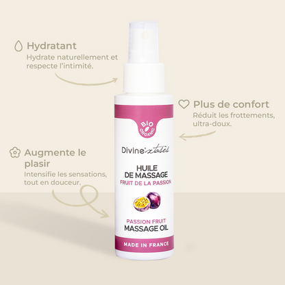 Huile de massage gourmande