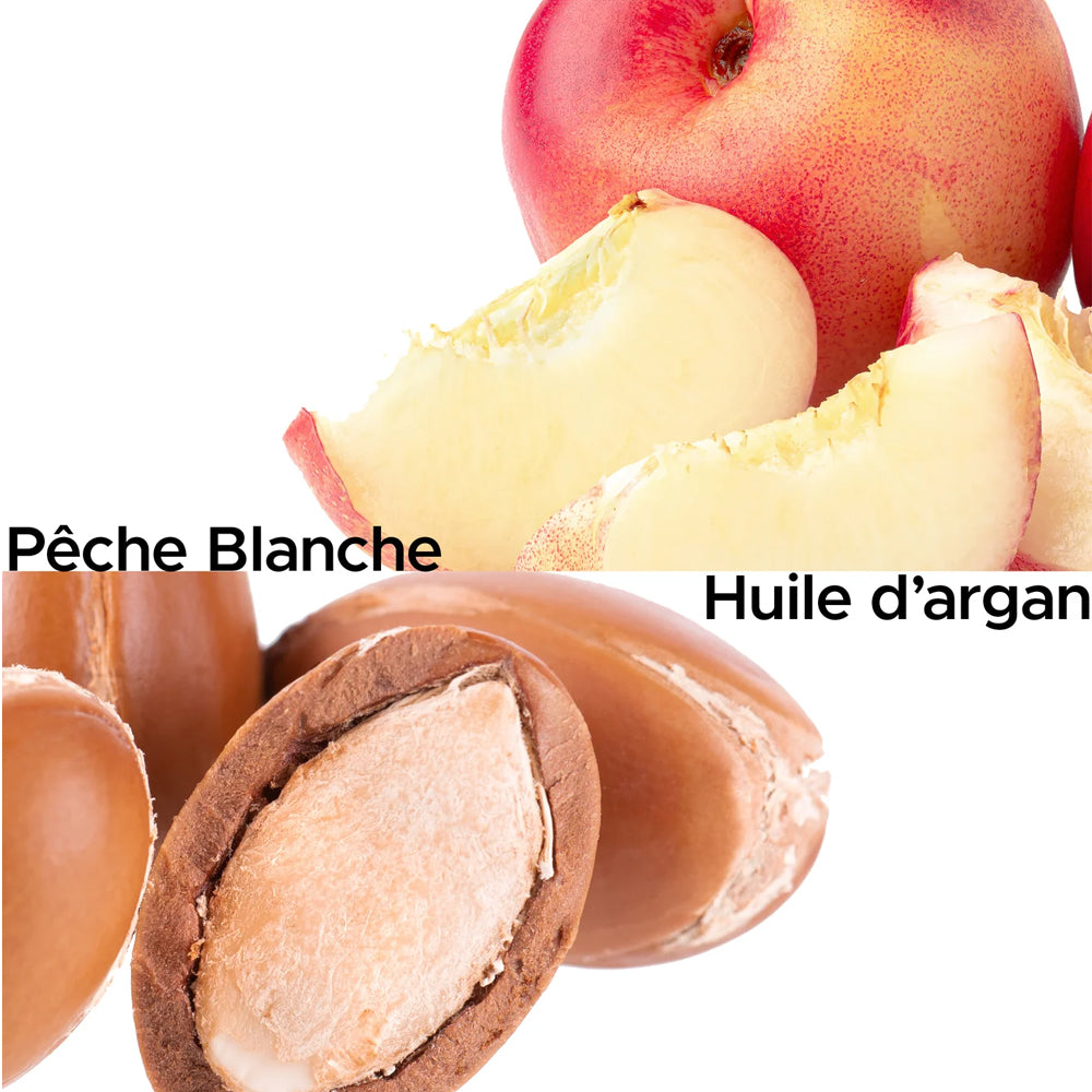 Huile de massage gourmande Pêche blanche