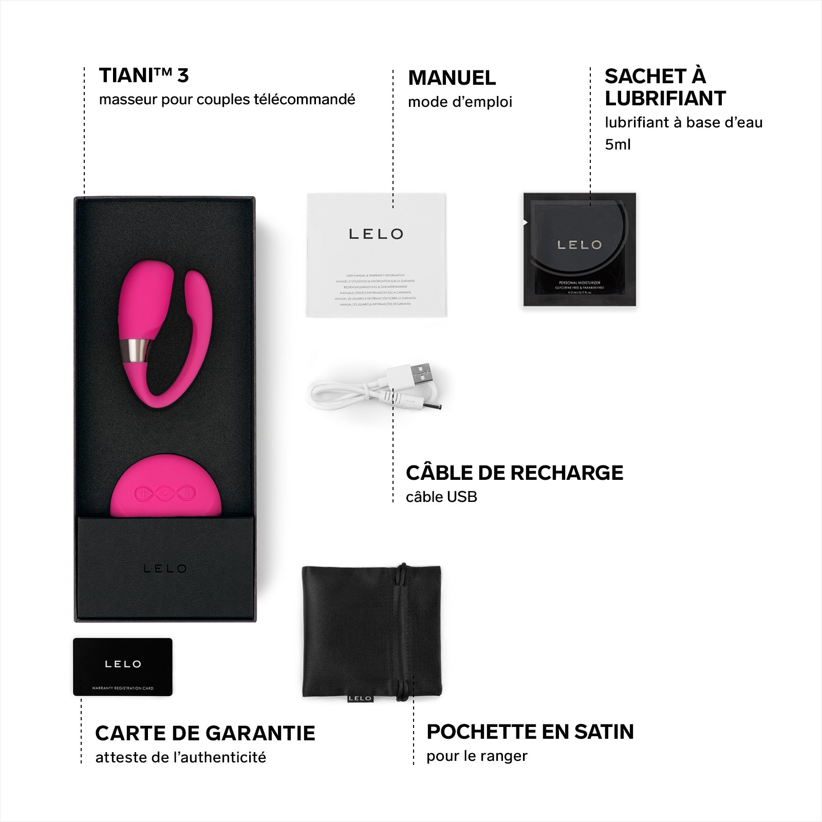 Vibro Tiani 3 de Lelo - Rose