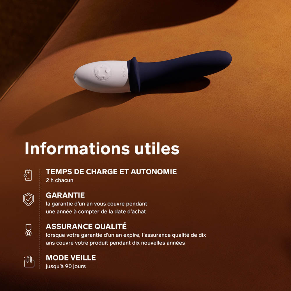 Stimulateur prostatique Billy 2 de Lelo - Bleu