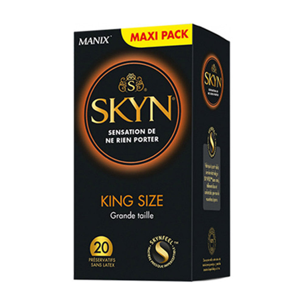 Préservatifs sans latex grande taille Manix Skyn - Boîte de 20