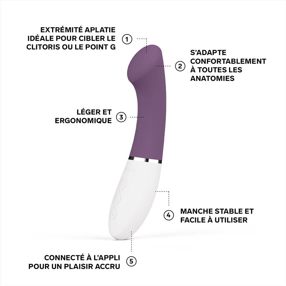 Vibro point G connecté Gigi 3 de Lelo - Violet