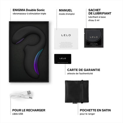 Enigma double sonic de Lelo - Noir
