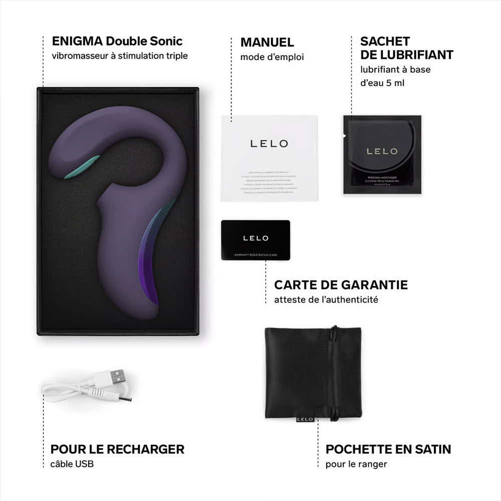 Enigma double sonic de Lelo - Violet
