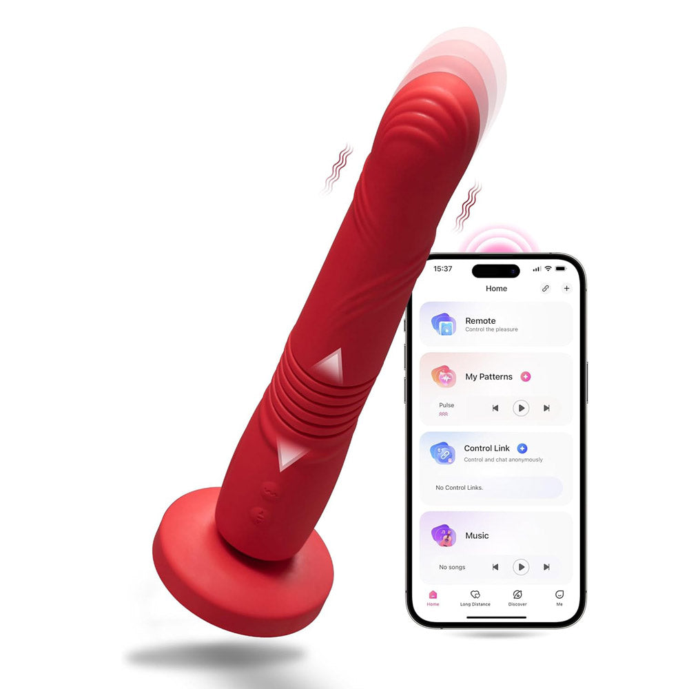 Gravity dildo va-et-vient connecté