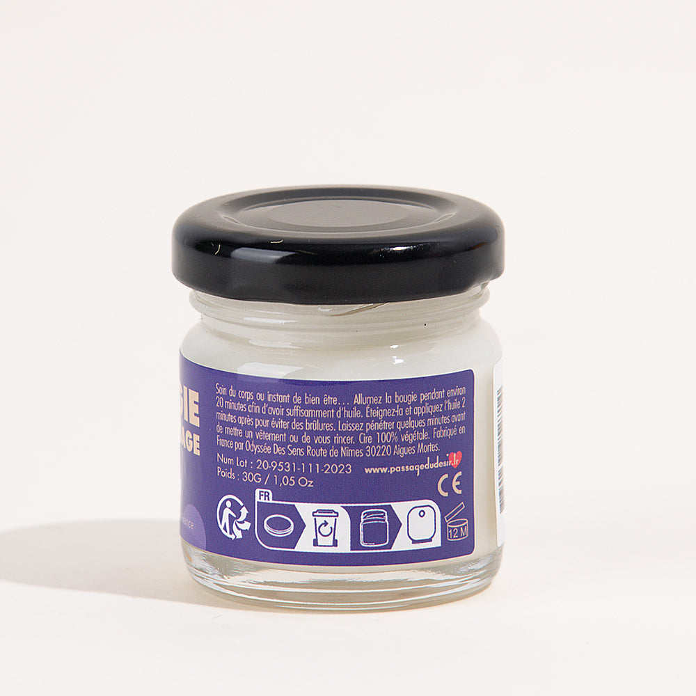 Mini bougie de massage - Rhum