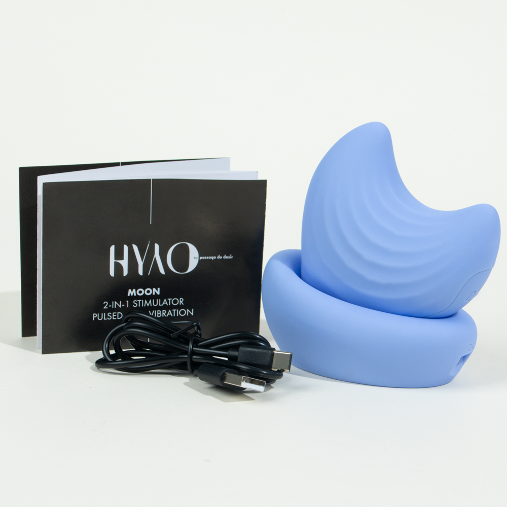 Moon stimulateur 2-en-1 de Hyyo - Bleu