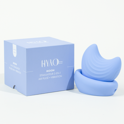 Moon stimulateur 2-en-1 de Hyyo - Bleu