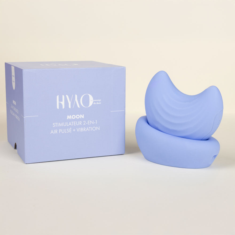 Moon stimulateur 2-en-1 de Hyyo - Bleu