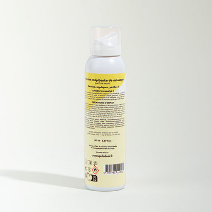 Mousse de massage crépitante et hydratante - Monoï