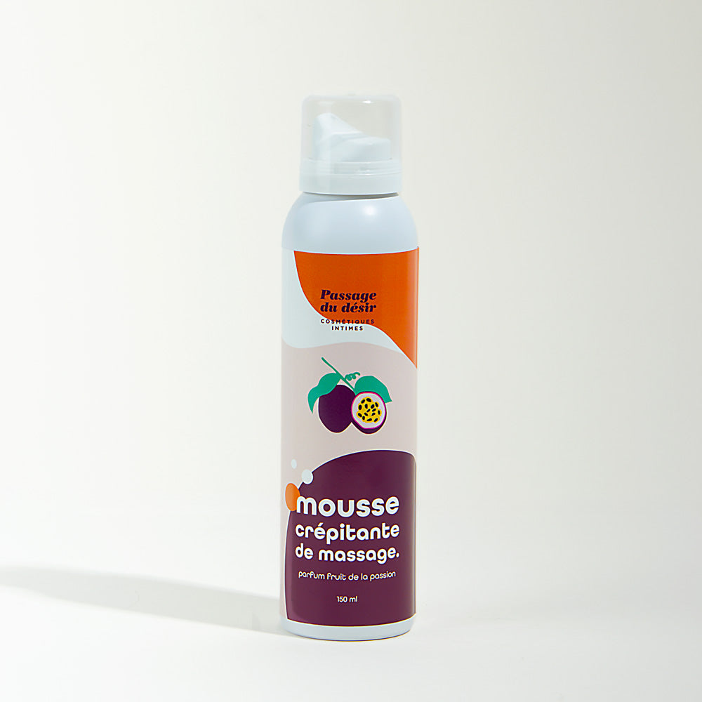 Mousse de massage crépitante et hydratante - Fruit de la passion