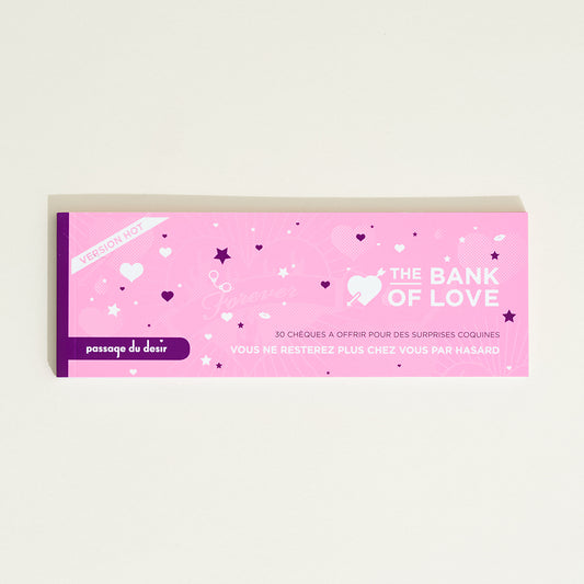 Chéquier Bank of love Hot Passage du Désir