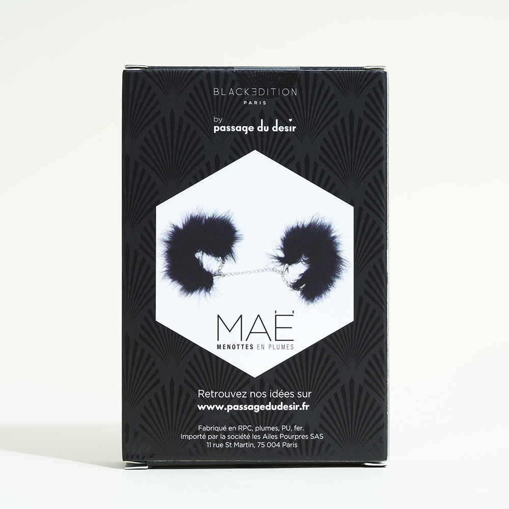 Menottes en plumes MAË Black Edition