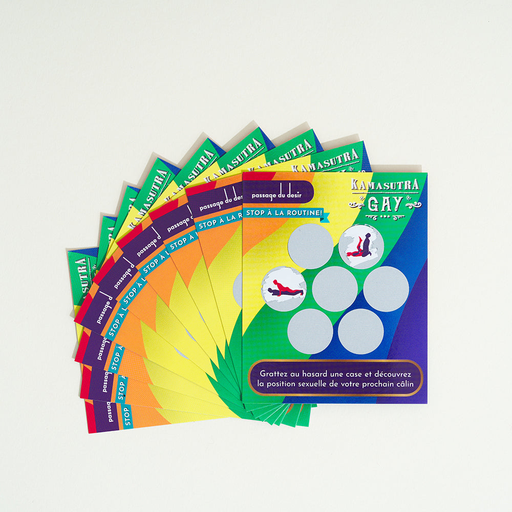 Cartes à gratter Kamasutra Gay