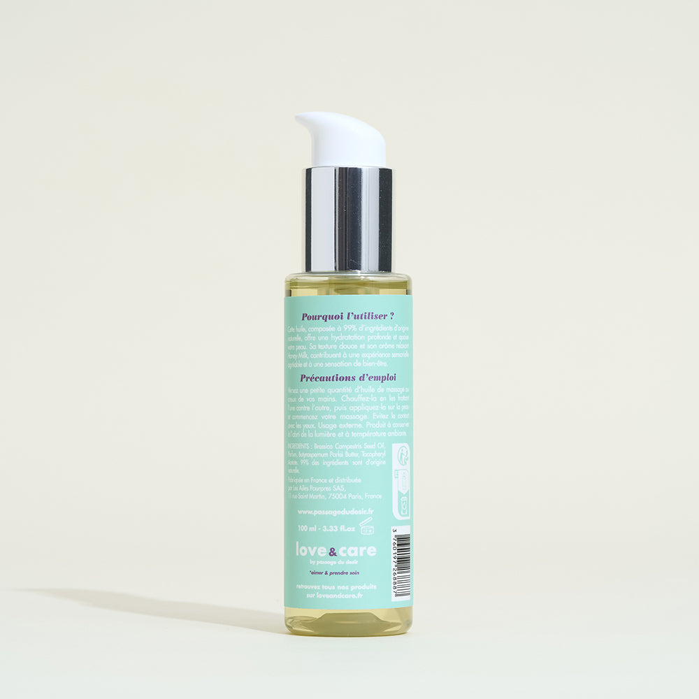 Huile de massage parfumée Love & Care - Honey Milk