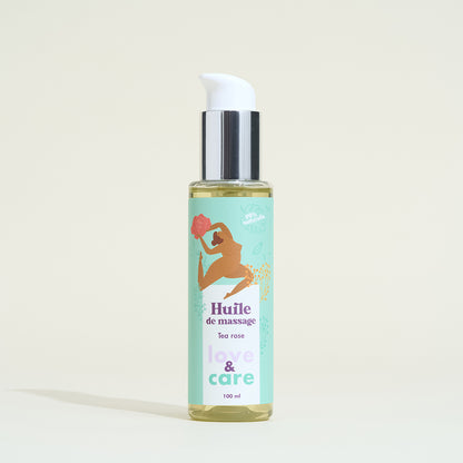 Huile de massage parfumée Love & Care - Tea Rose