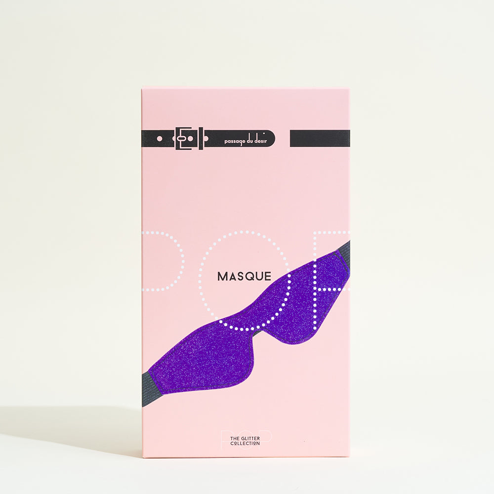 Masque pour les yeux Pop - Violet pailleté