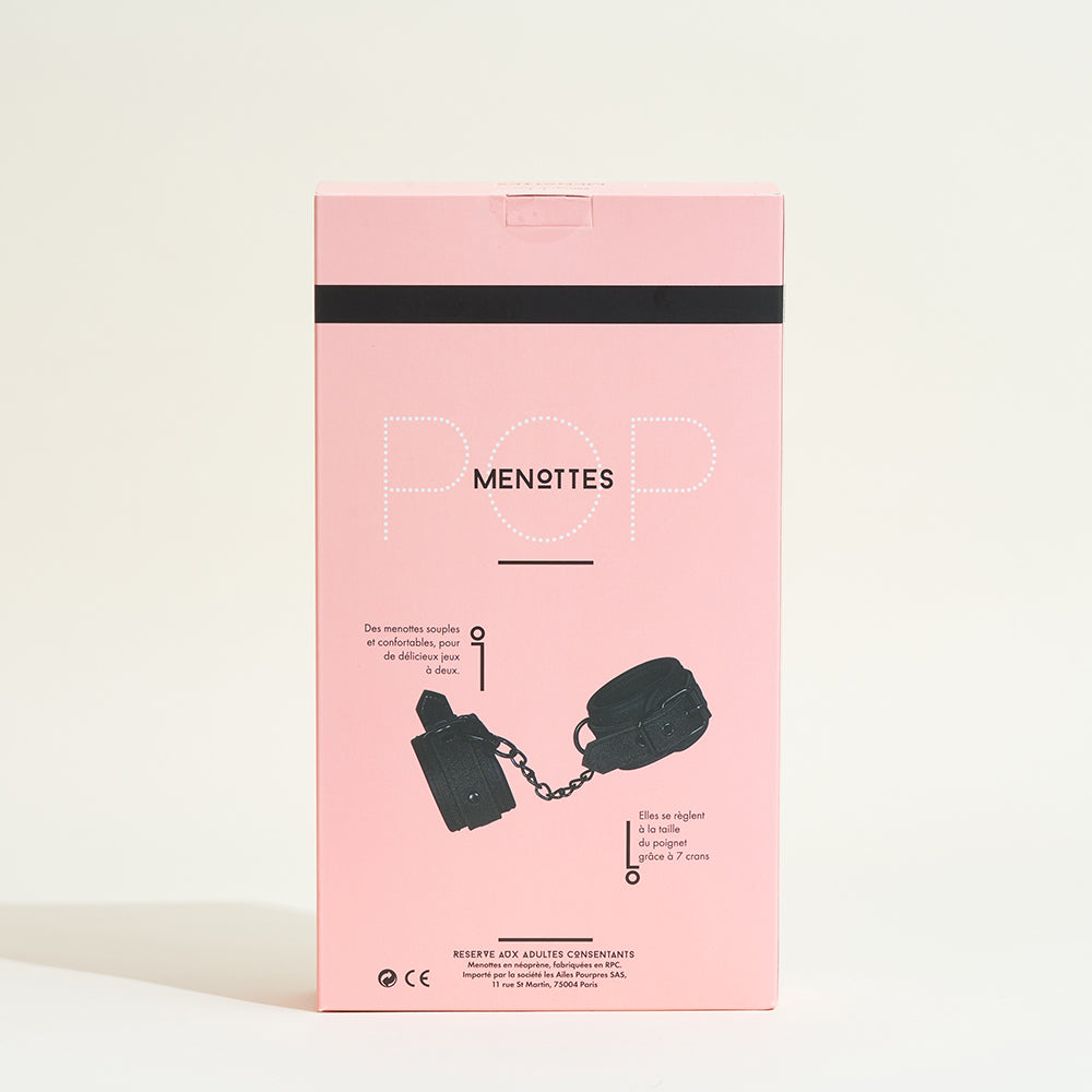Menottes Pop - Noir pailleté