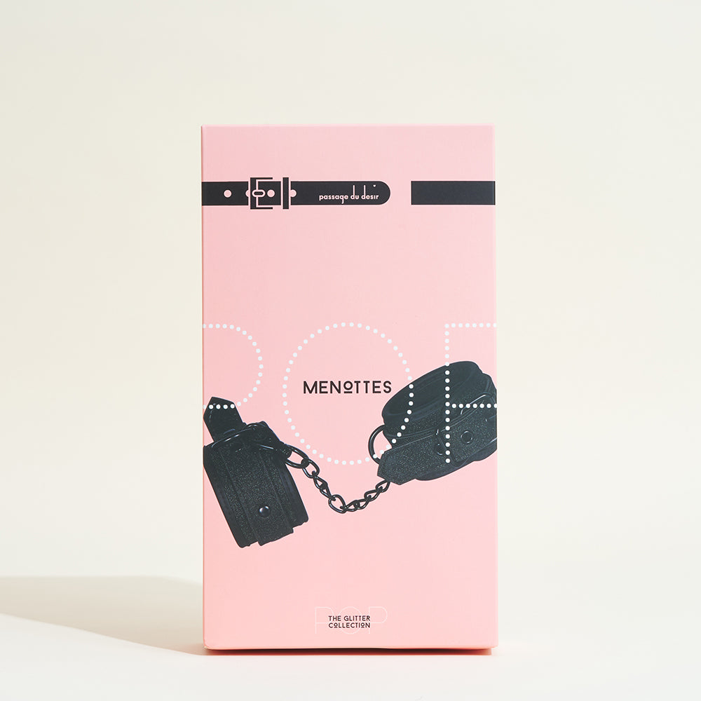 Menottes Pop - Noir pailleté
