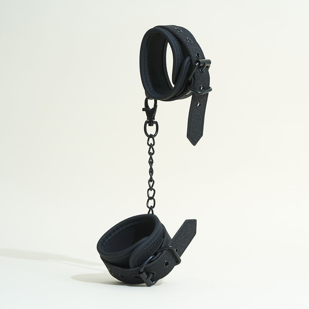 Menottes Pop - Noir pailleté