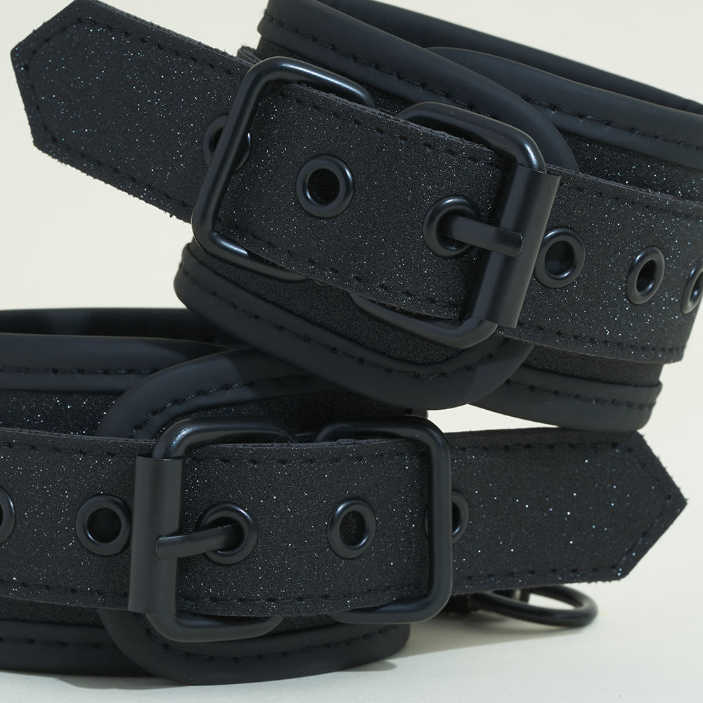 Menottes Pop - Noir pailleté