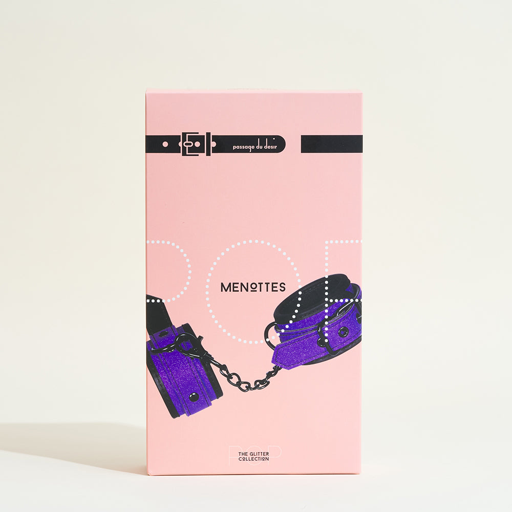 Menottes Pop - Violet pailleté