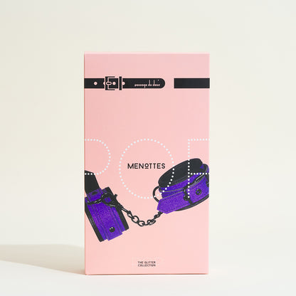 Menottes Pop - Violet pailleté
