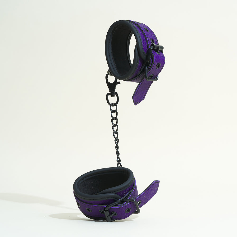 Menottes Pop - Violet pailleté