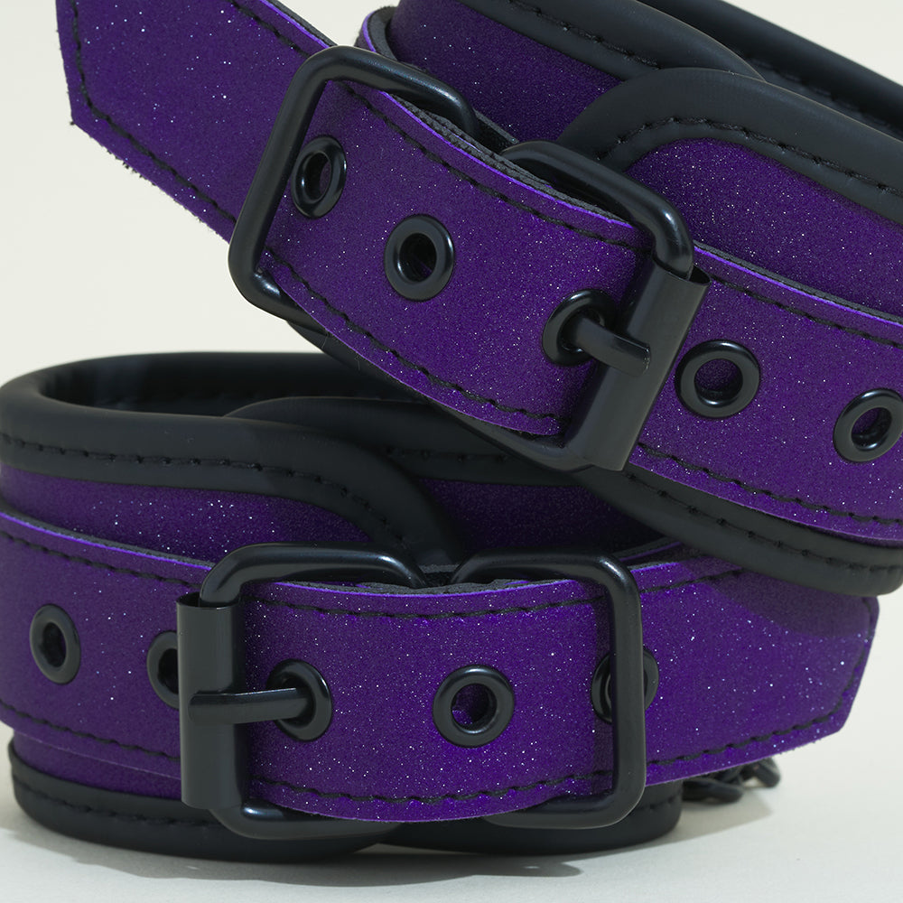Menottes Pop - Violet pailleté