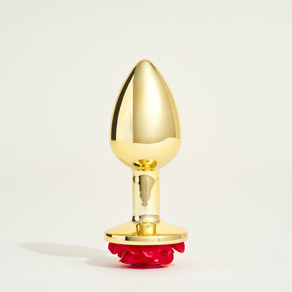Plug métal bijou rose Steel - S