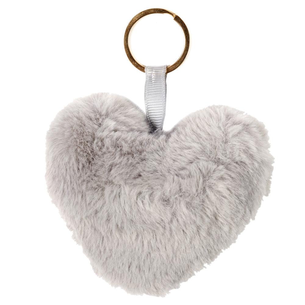 Porte-clés peluche cœur
