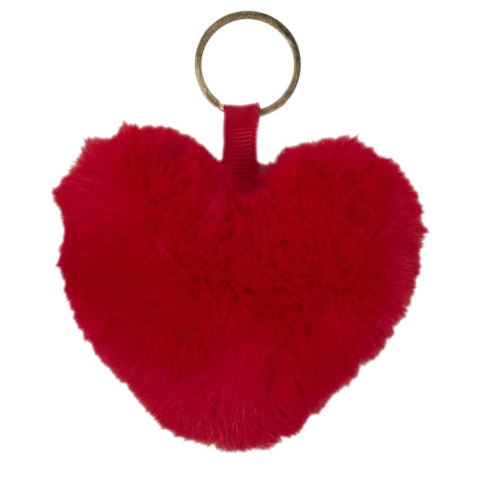 Porte-clés peluche cœur