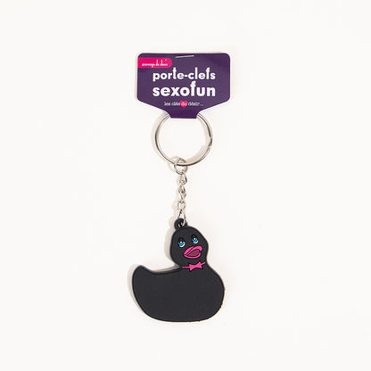 Porte-clefs Sexofun Emojis ou clito - Canard Noir