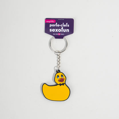 Porte-clefs Sexofun Emojis ou clito - Canard Jaune
