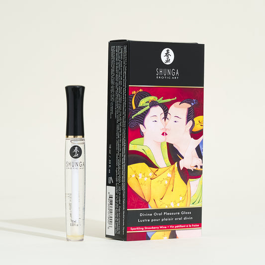 Shunga Gloss Oral Divin Vin pétillant fraise