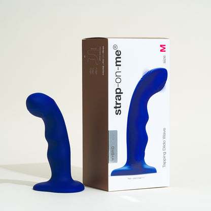 Tapping dildo Wave Strap on Me - Bleu