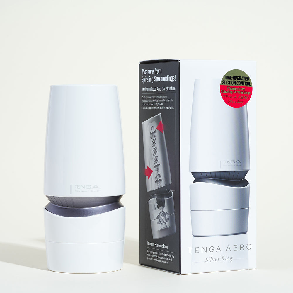 Tenga Aero Cobalt & Silver Ring - Silver ring