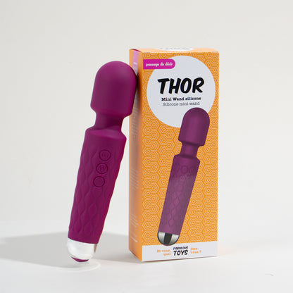 Thor Mini Wand Silicone - Bordeaux