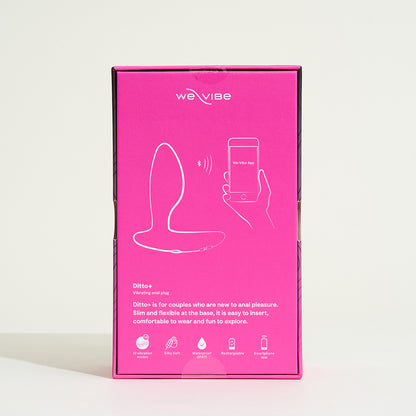 Ditto+ Plug anal vibrant connecté - Rose